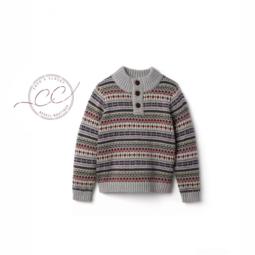 Janie & Jack Fair Isle Sweater
